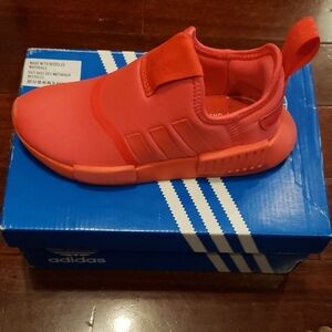 Adidas Kids Bright Red Slip-On Sneakers